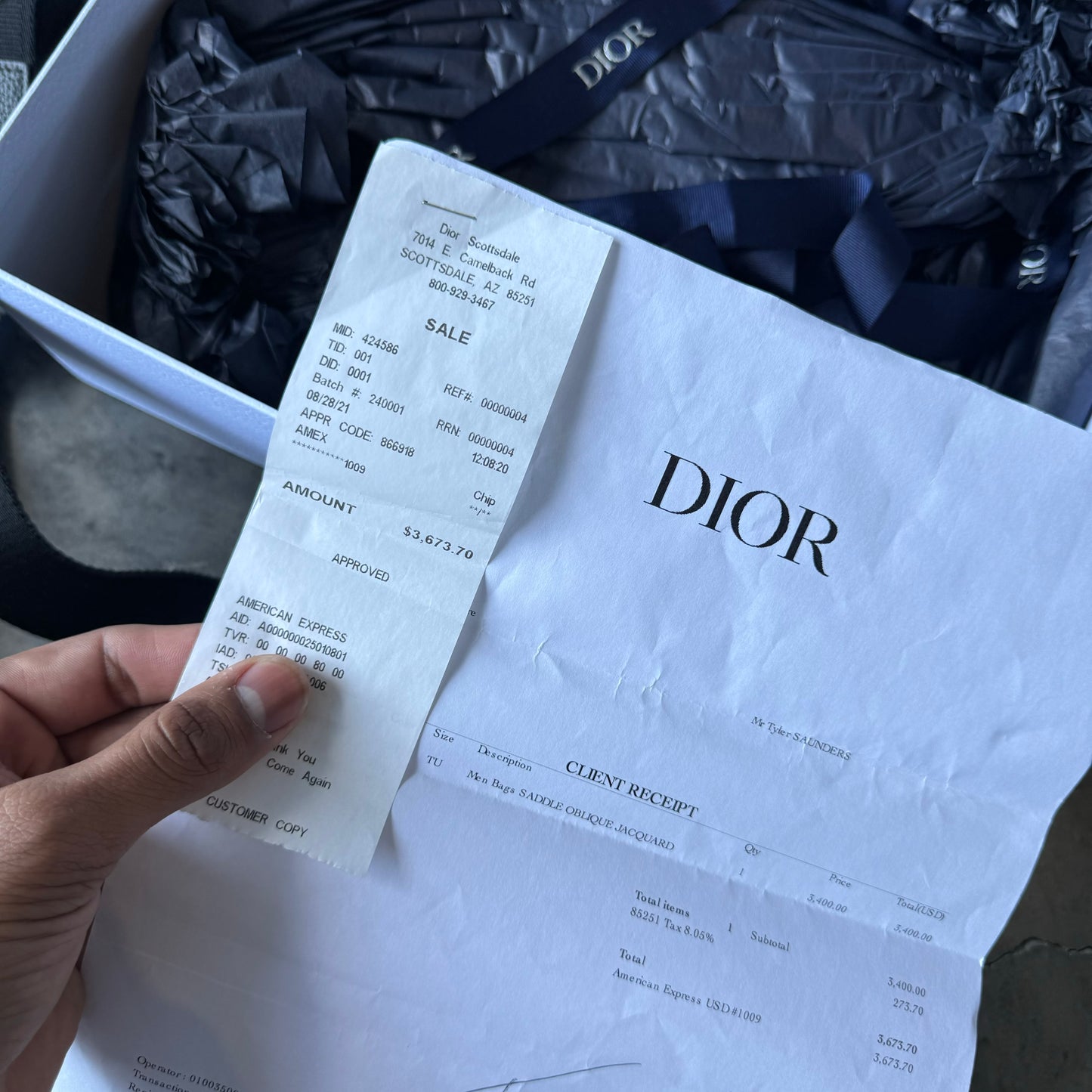Dior Saddlebag