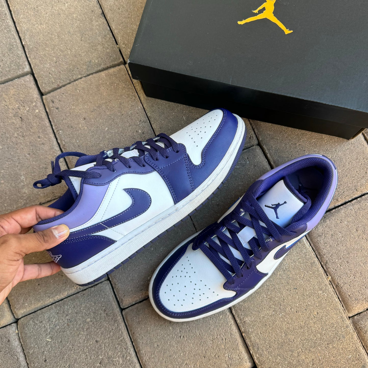 Jordan 1 Low Sky J purple