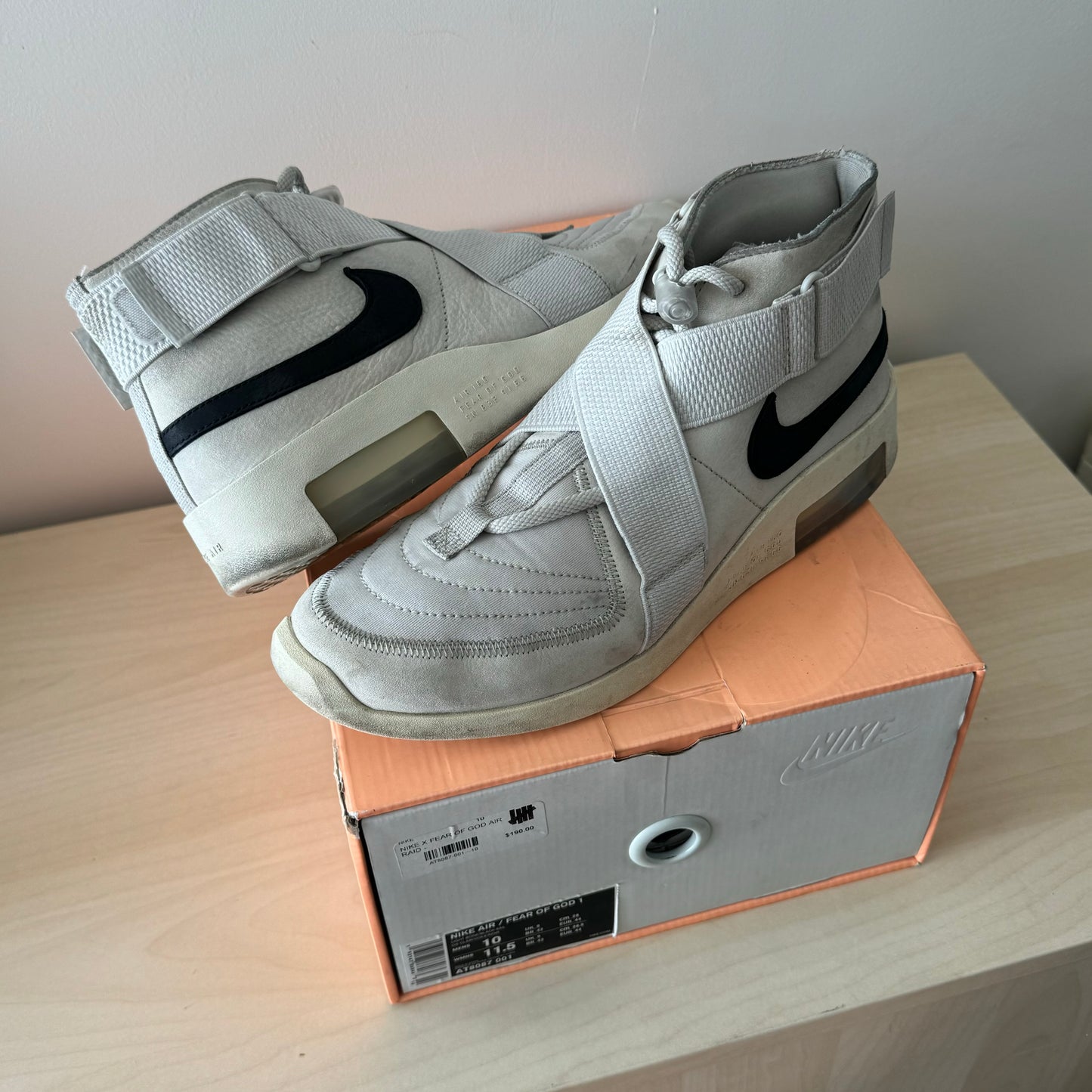 Nike Air Fear OF God Raid Light Bone