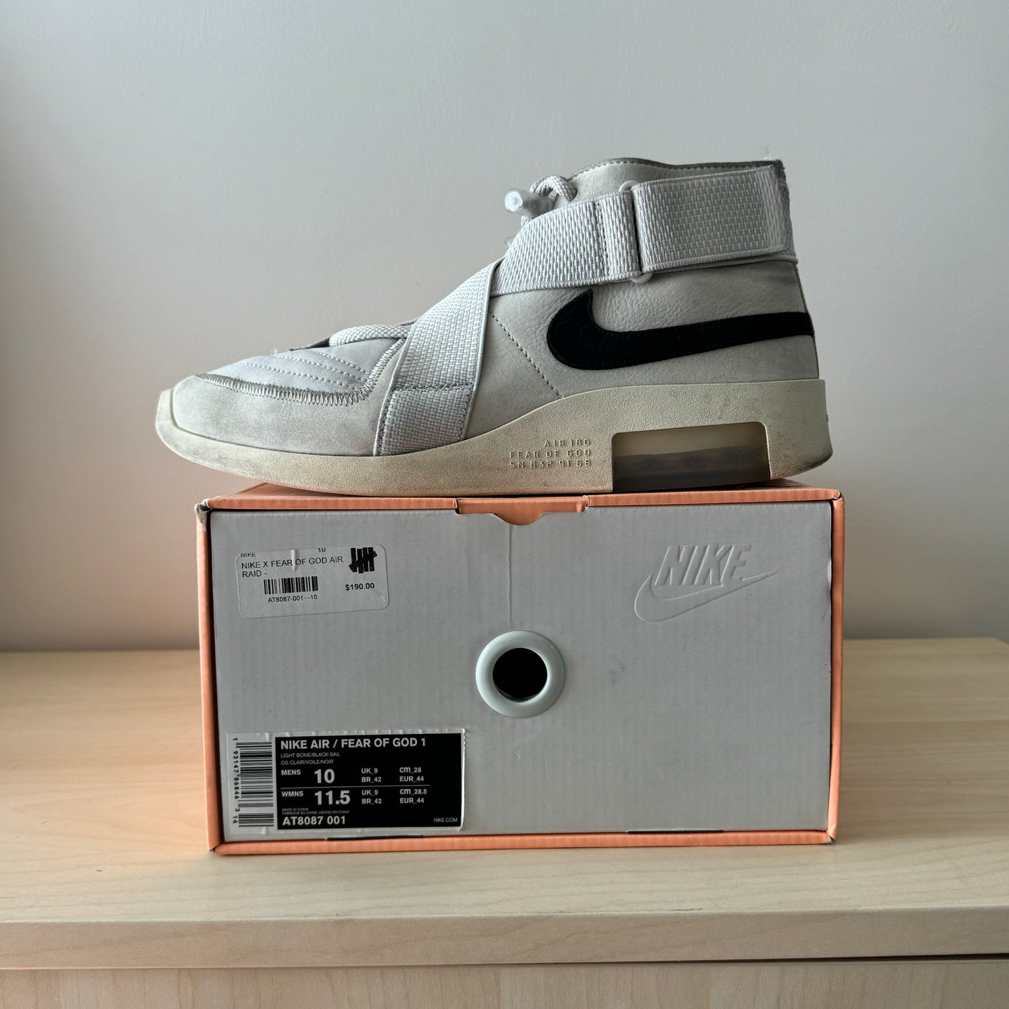 Nike Air Fear OF God Raid Light Bone